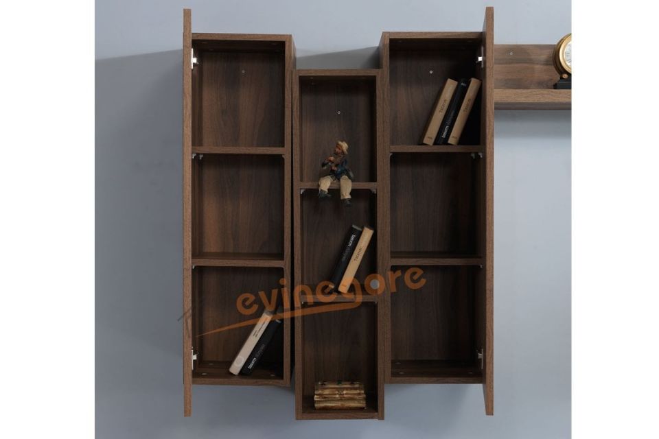 Cunda Ceviz Tv Ünitesi Tv Ünite Üst Modül