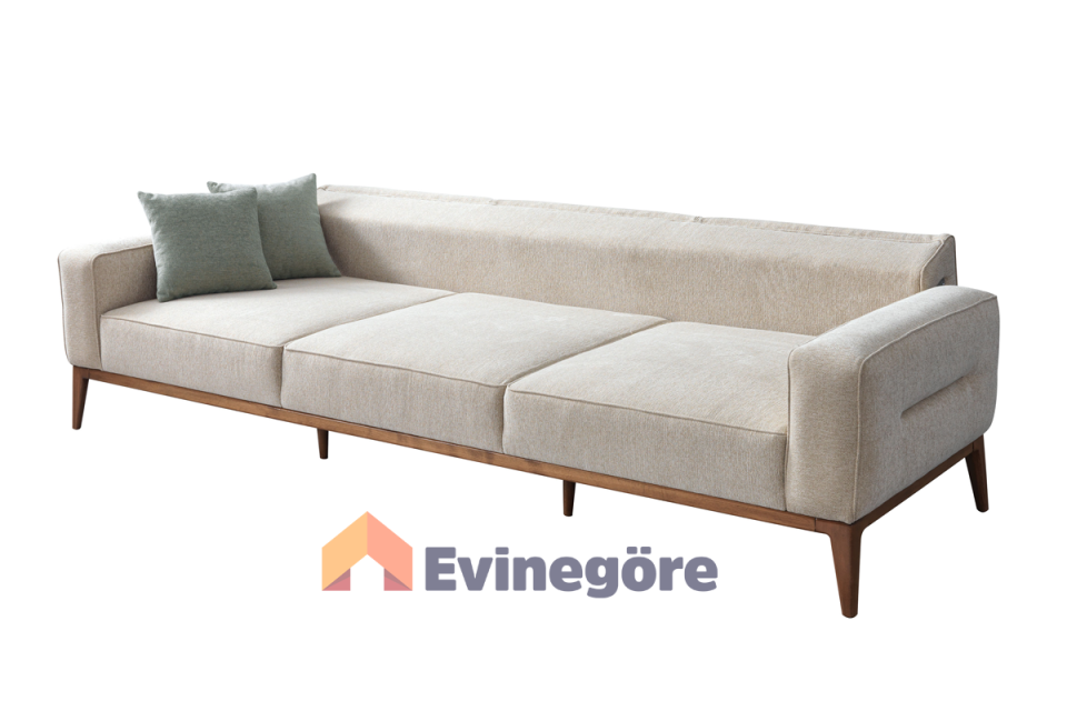 Astana Krem Koltuk Takımı Berjer