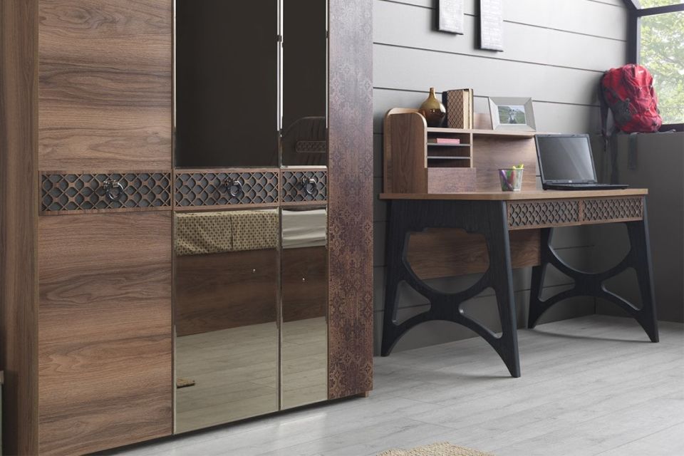 Likya Genç Odası 3 Kapılı Dolap