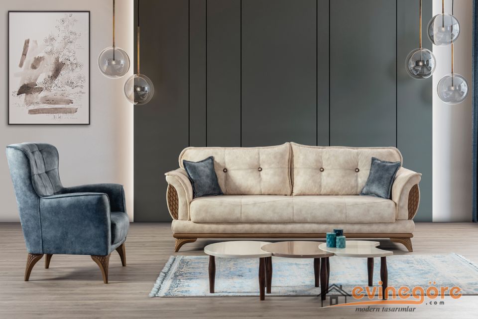 Piera Koltuk Takımı Üçlü Koltuk