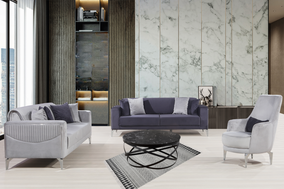 Mona Koltuk Takımı Üçlü Koltuk