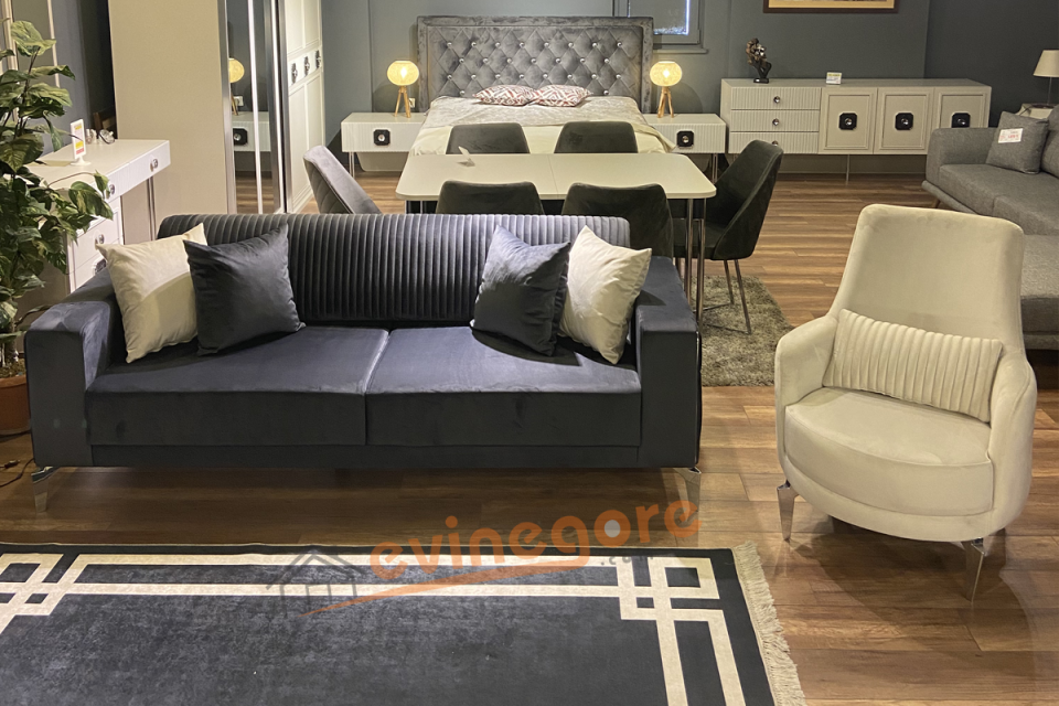 Mona Koltuk Takımı Üçlü Koltuk