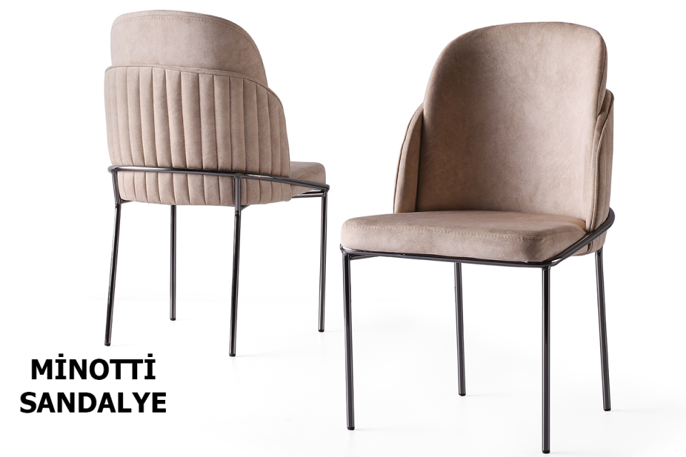 Minotti Sandalye Sandalye (Krom Kaplama)