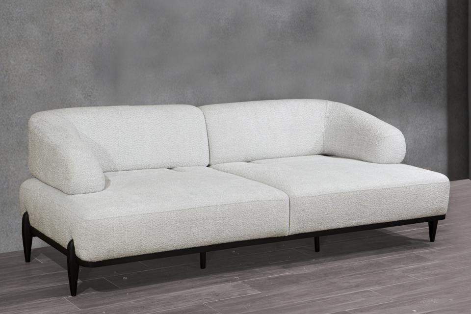 Roma Siyah Koltuk Takımı Üçlü Koltuk