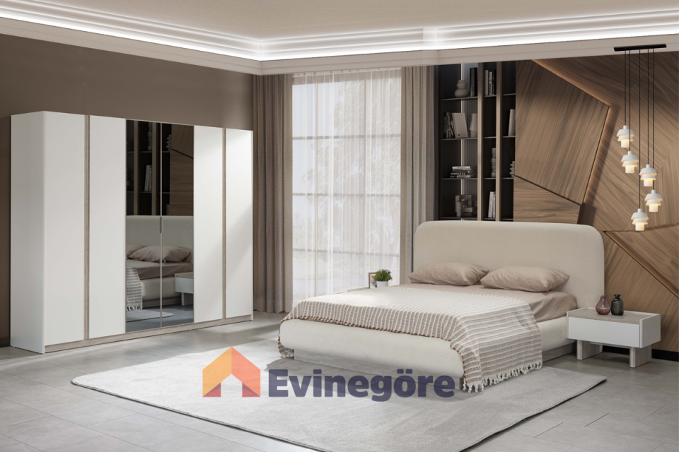 Merkür Yatak Odası Başlık+Bazalı Karyola