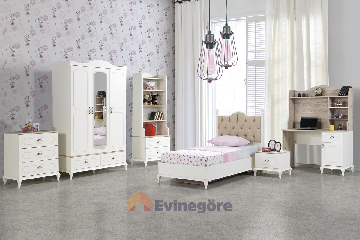 Rose Genç Odası 100 Lük Başlıklı Karyola