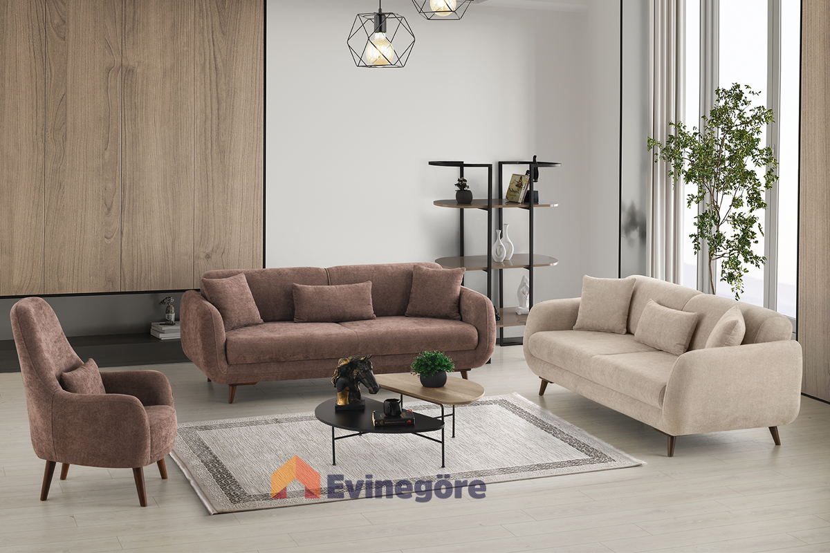 Lotus Koltuk Takımı Üçlü Koltuk