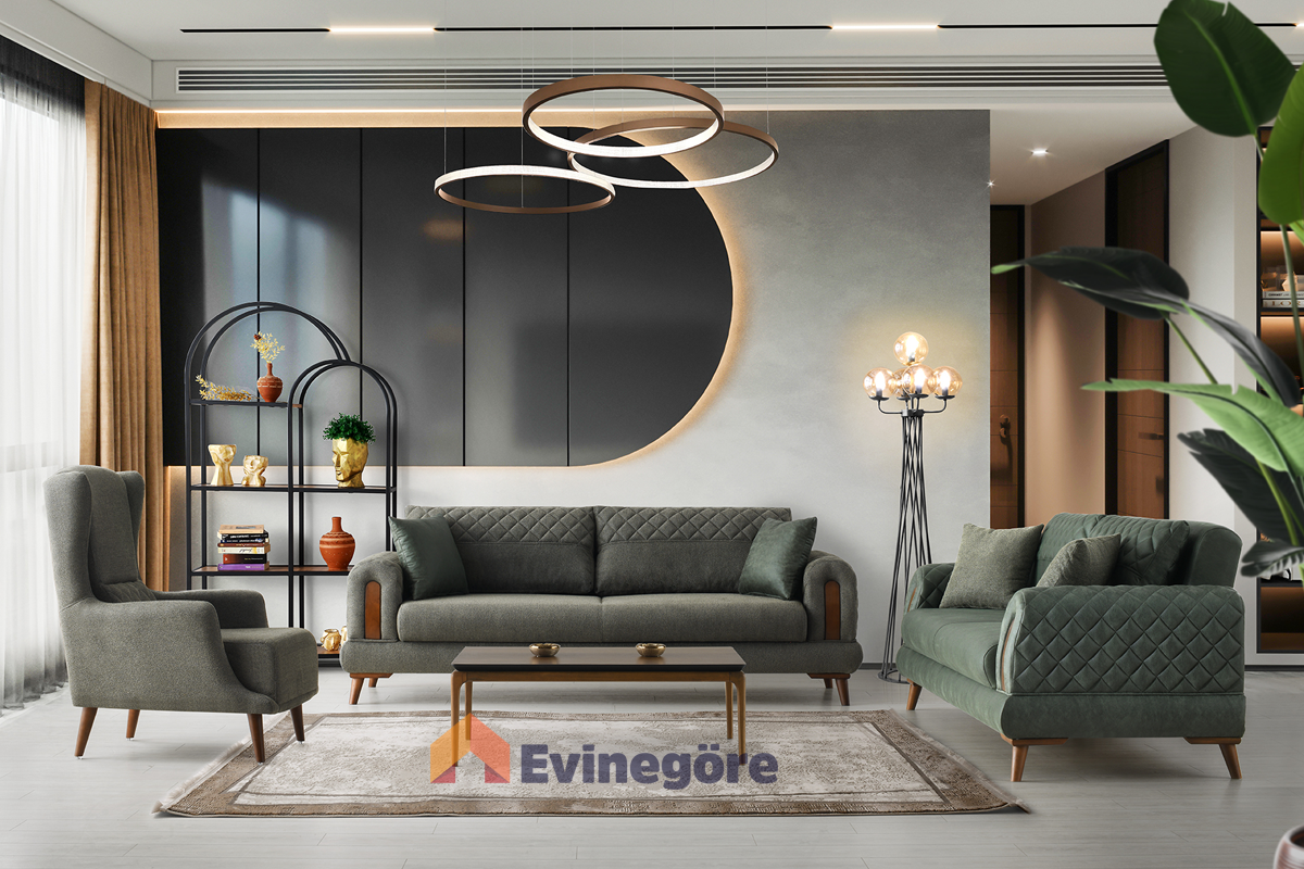 Mimosa Koltuk Takımı Üçlü Koltuk