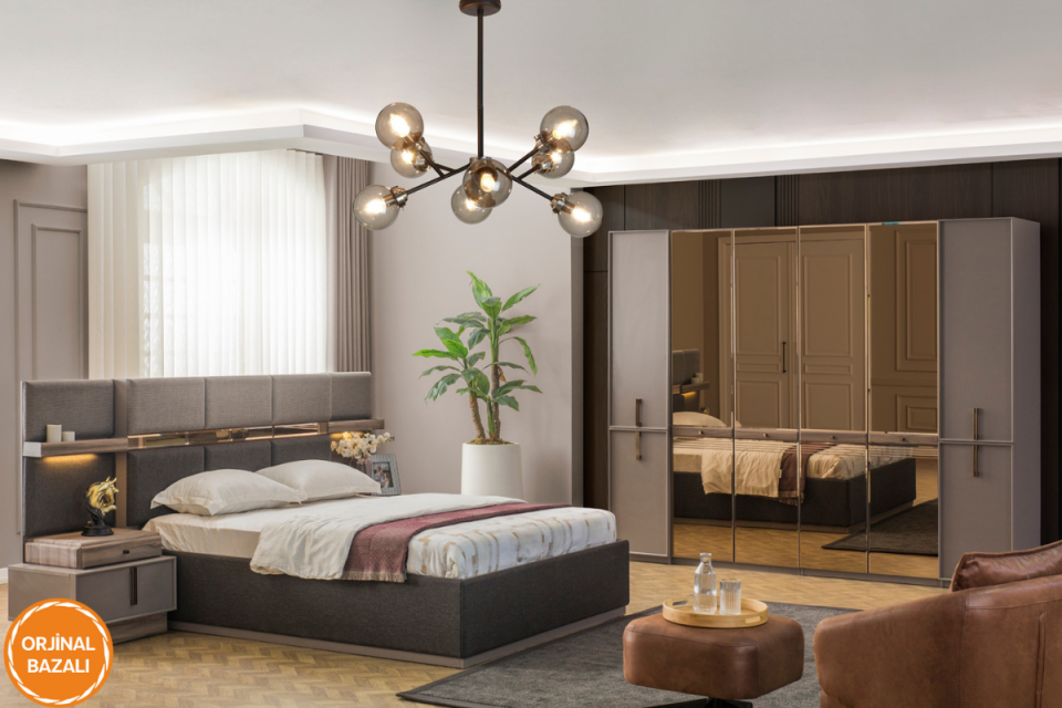 Atlas Yatak Odası Başlık+Bazalı Karyola