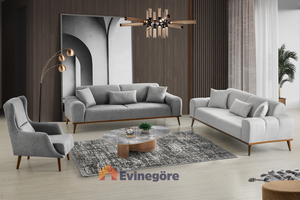 Yakut Koltuk Takımı Üçlü Koltuk