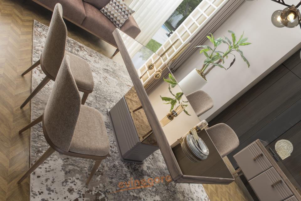 Atlas Yemek Odası Konsol+Konsol Aynası