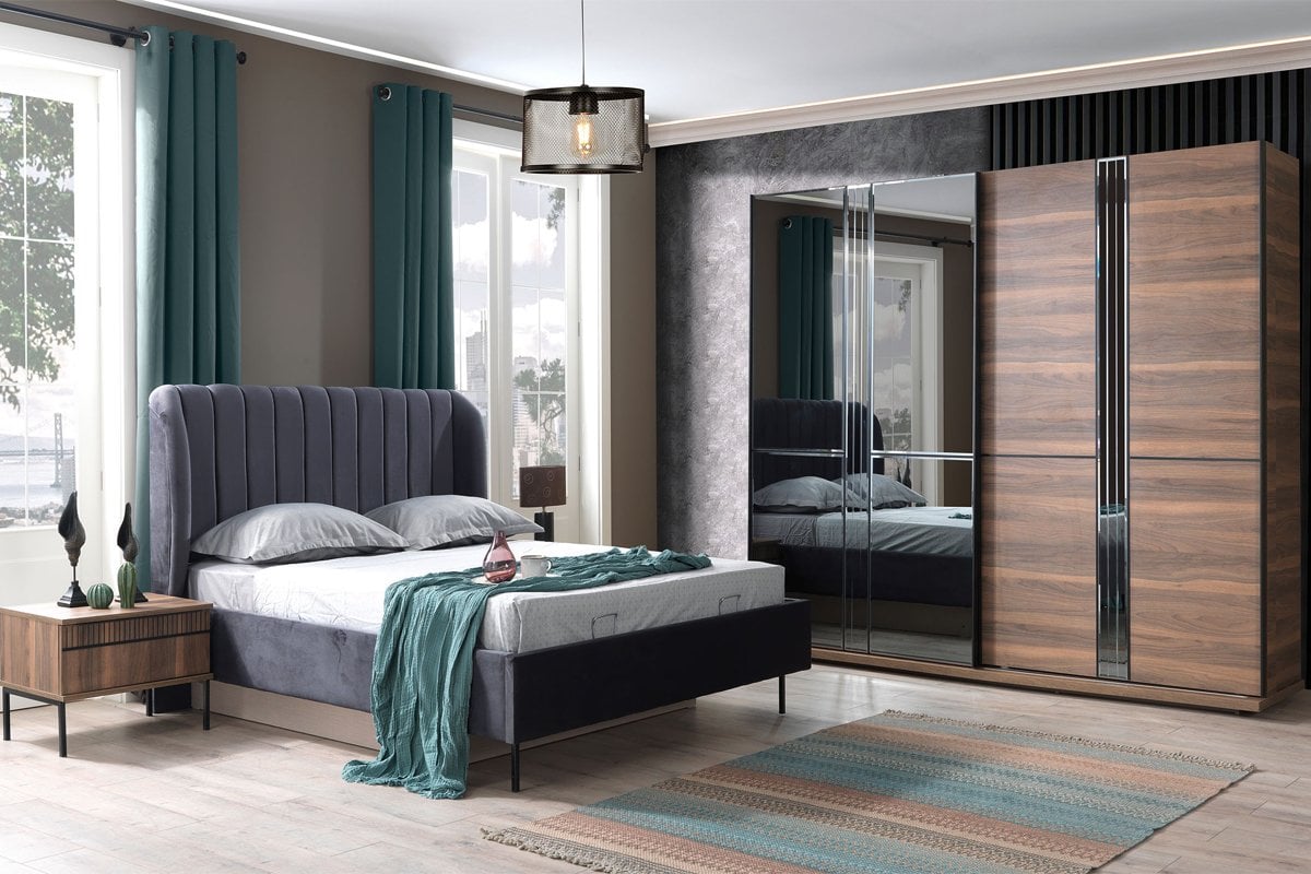 Born Ceviz Yatak Odası Başlık