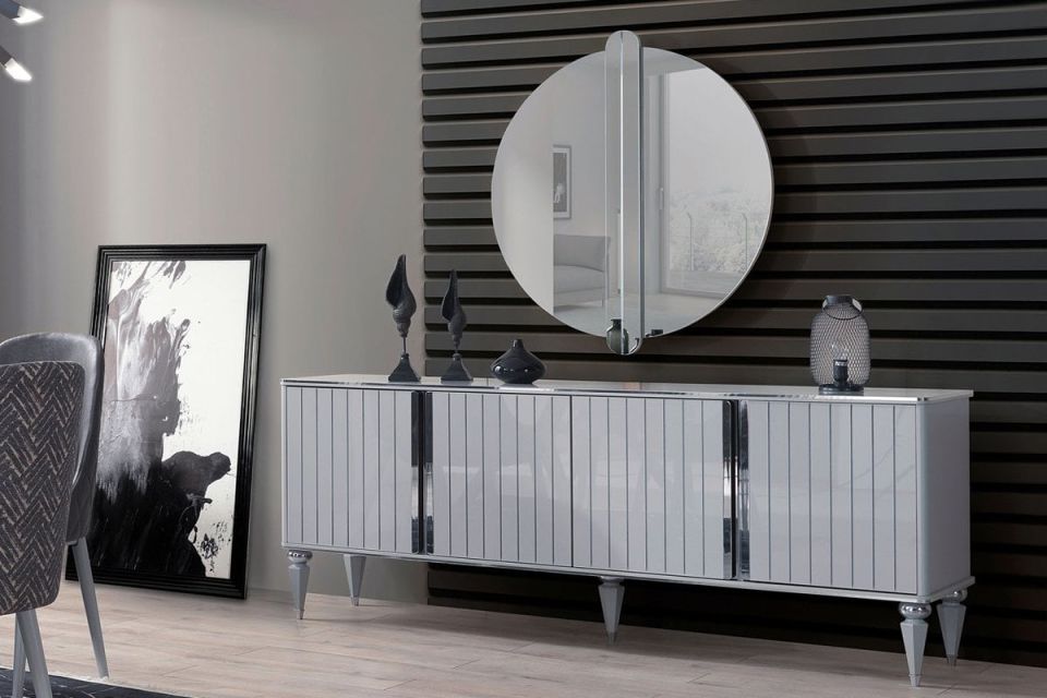 Malta Gri Yemek Odası Konsol