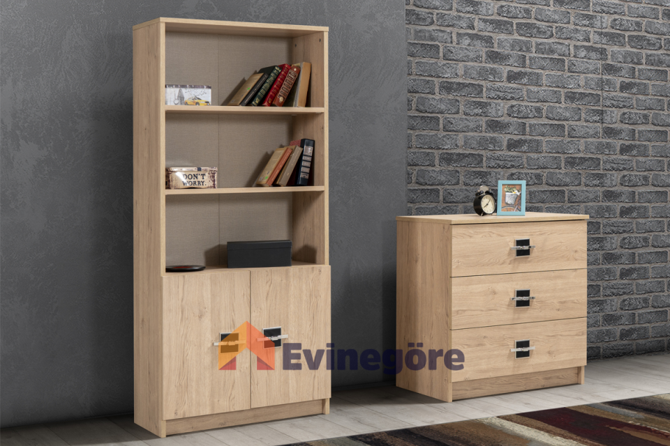 Messina Genç Odası 3 Kapılı Dolap