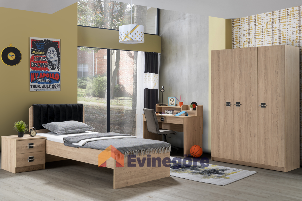 Messina Genç Odası 100 Lük Başlıklı Karyola