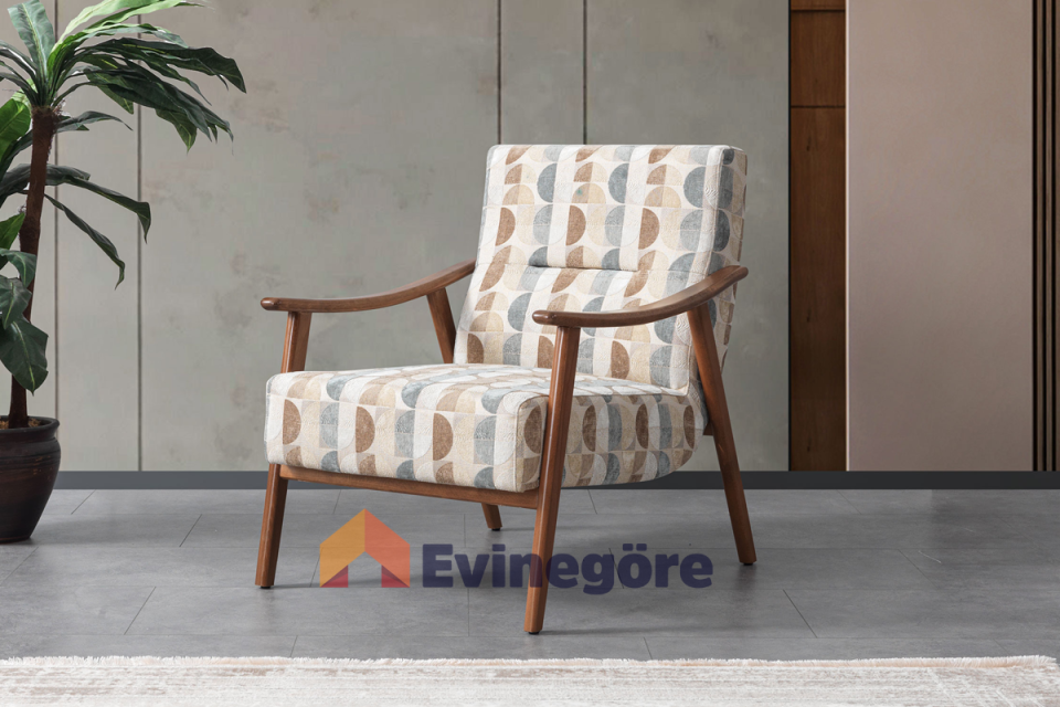 Astana Mavi Koltuk Takımı Berjer