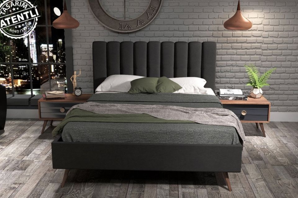 Bergama Yatak Odası Başlık+Bazalı Karyola